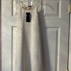 Off white mini A line dress, size small brand new